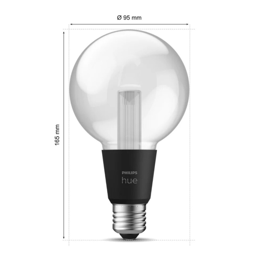 LED RGBW Prigušiva sijalica Philips Hue White And Color Ambiance E27/6,8W/230V 2000-6500K