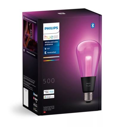 LED RGBW Prigušiva sijalica Philips Hue White And Color Ambiance E27/6,8W/230V 2000-6500K