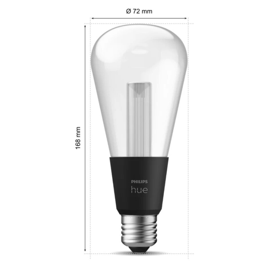 LED RGBW Prigušiva sijalica Philips Hue White And Color Ambiance E27/6,8W/230V 2000-6500K
