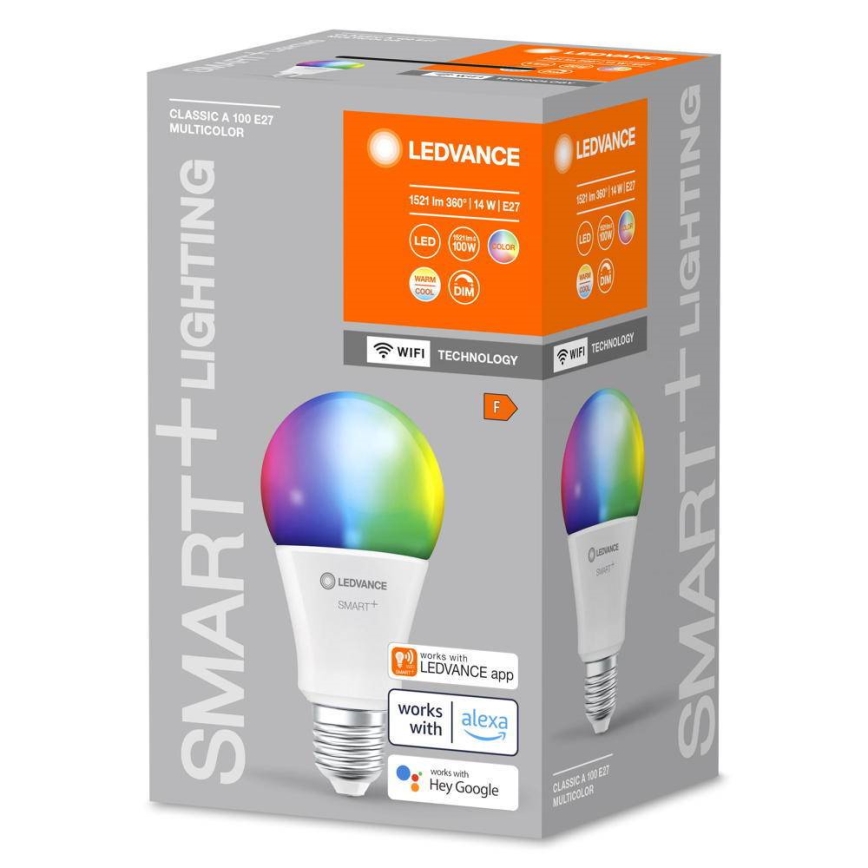 LED RGBW Prigušiva sijalica SMART+ E27/14W/230V 2700-6500K Wi-Fi - Ledvance