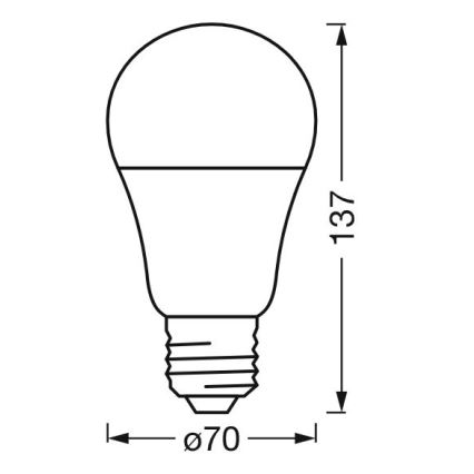 LED RGBW Prigušiva sijalica SMART+ E27/14W/230V 2700-6500K Wi-Fi - Ledvance