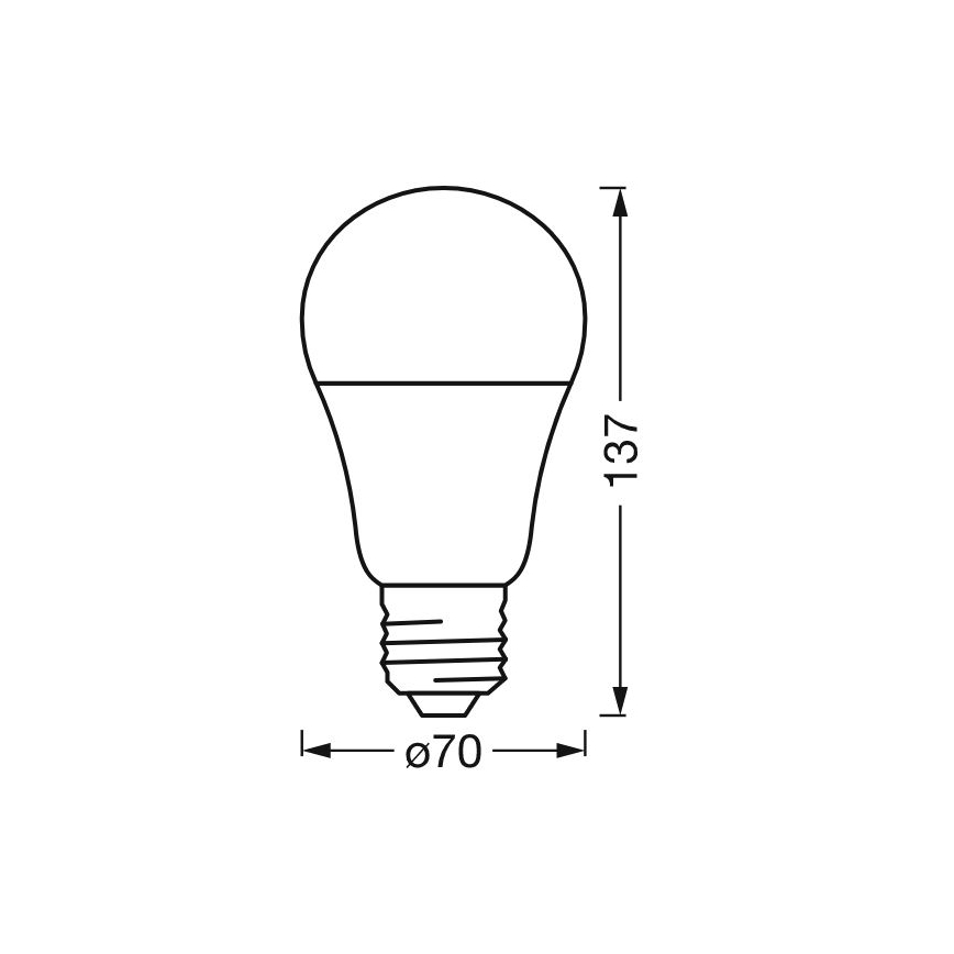 LED RGBW Prigušiva sijalica SMART+ E27/14W/230V 2700-6500K Wi-Fi - Ledvance