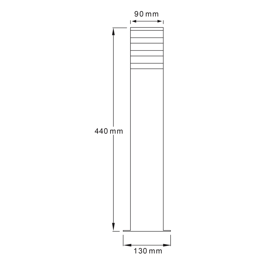 LED RGBW prigušiva spoljašnja lampa TEKSAS 1xE27/12W/230V 2700-6500K Wi-Fi 44 cm IP44 antracit