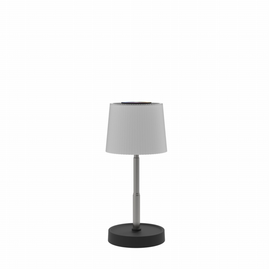 LED RGBW prigušiva dodirna spoljašnja punjiva stolna lampa LED/2W/5V IP44 1200 mAh siva