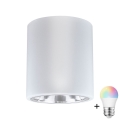 LED RGBW prigušiva spot svetiljka JUPITER 1xE27/6,5W/230V 2700-6500K Wi-Fi prečnik 13 cm bela