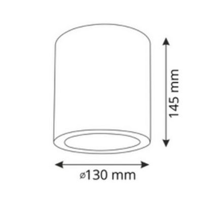 LED RGBW prigušiva spot svetiljka JUPITER 1xE27/6,5W/230V 2700-6500K Wi-Fi prečnika 13 cm crna