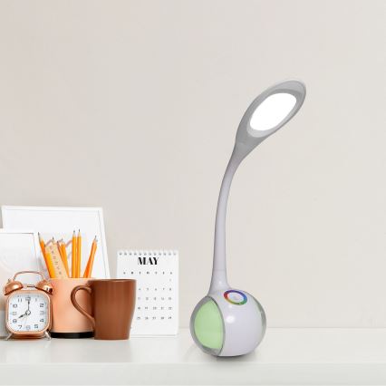 LED RGBW Prigušiva stona lampa na dodir COSMOS LED/6,5W/230V bela