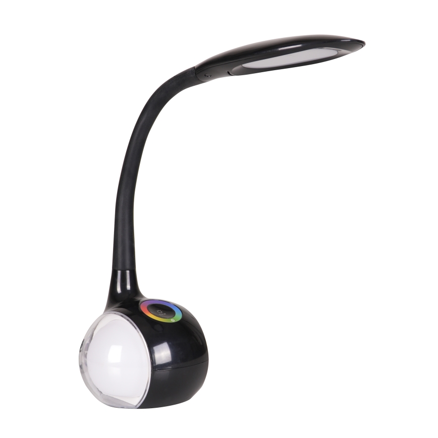 LED RGBW Prigušiva stona lampa na dodir COSMOS LED/6,5W/230V crno
