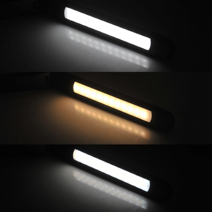 LED RGBW Prigušiva stona lampa na dodir NEPTUN LED/7W/230V crno