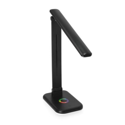 LED RGBW Prigušiva stona lampa NOBLITE LED/7W/5V 3000/4000/6500K crno