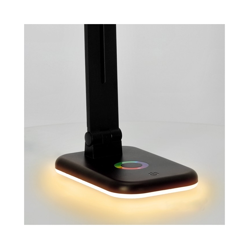 LED RGBW Prigušiva stona lampa NOBLITE LED/7W/5V 3000/4000/6500K crno