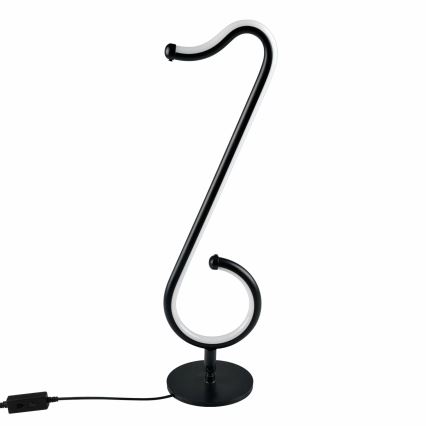 LED RGBW Prigušiva stona lampa NUTKA LED/15W/5V crno + Daljinski upravljač