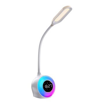LED RGBW Prigušiva stona lampa sa budilicom FALCON LED/10W/12V