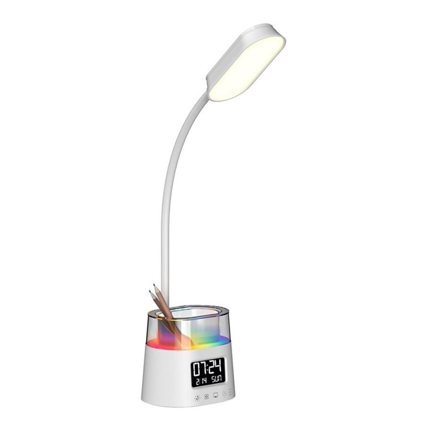 LED RGBW Prigušiva stona lampa sa držačem za olovke FALCON LED/10W/5V