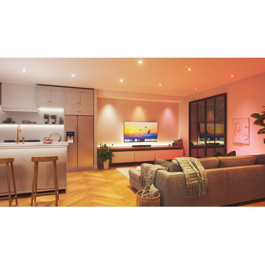 Nanoleaf - LED RGBW Prigušiva ugradbena lampa ESSENTIALS LED/6W/230V 2700-6500K CRI 90 Wi-Fi