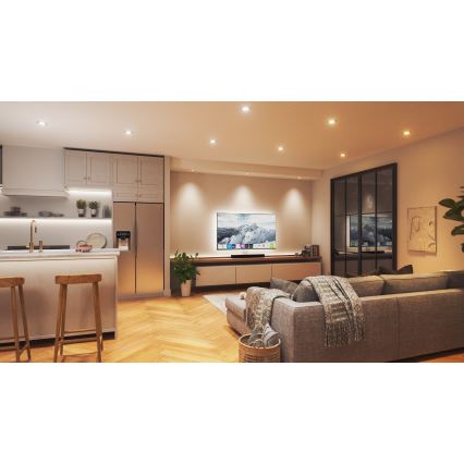 Nanoleaf - LED RGBW Prigušiva ugradbena lampa ESSENTIALS LED/6W/230V 2700-6500K CRI 90 Wi-Fi
