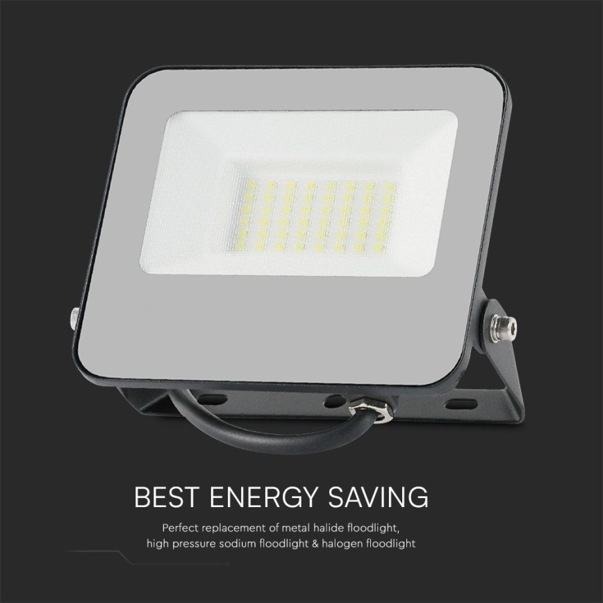 LED RGBW Prigušivi reflektor LED/30W/230V IP65 sivo + Daljinski upravljač