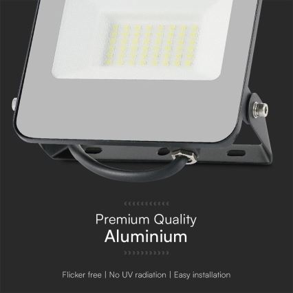 LED RGBW Prigušivi reflektor LED/30W/230V IP65 sivo + Daljinski upravljač