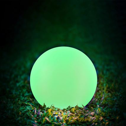 LED RGBW Solarna lampa BALL LED/3,2V pr. 20 cm IP65 + Daljinski upravljač