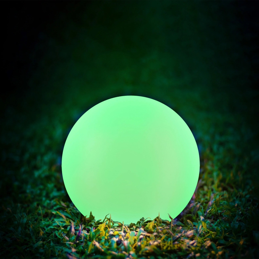 LED RGBW Solarna lampa BALL LED/3,2V pr. 20 cm IP65 + Daljinski upravljač