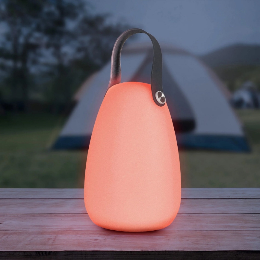 LED RGBW Solarna lampa CANARIA LED/2W/1,2V 400 mAh IP44 bela