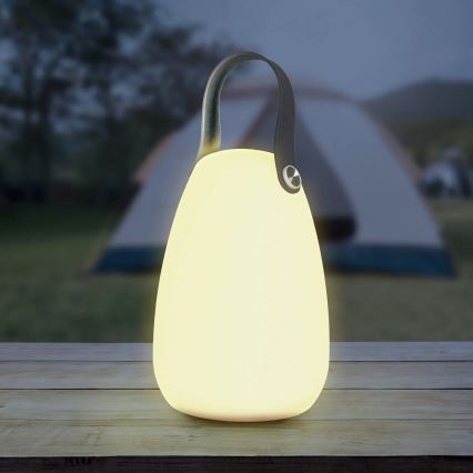LED RGBW Solarna lampa CANARIA LED/2W/1,2V 400 mAh IP44 bela