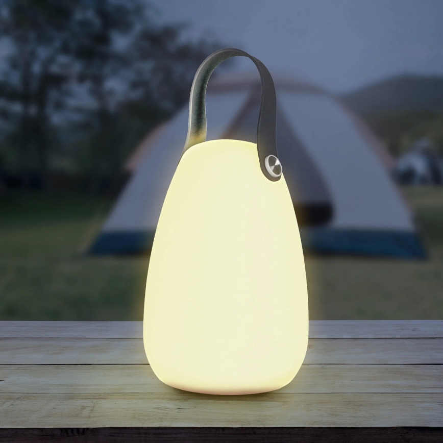 LED RGBW Solarna lampa CANARIA LED/2W/1,2V 400 mAh IP44 bela