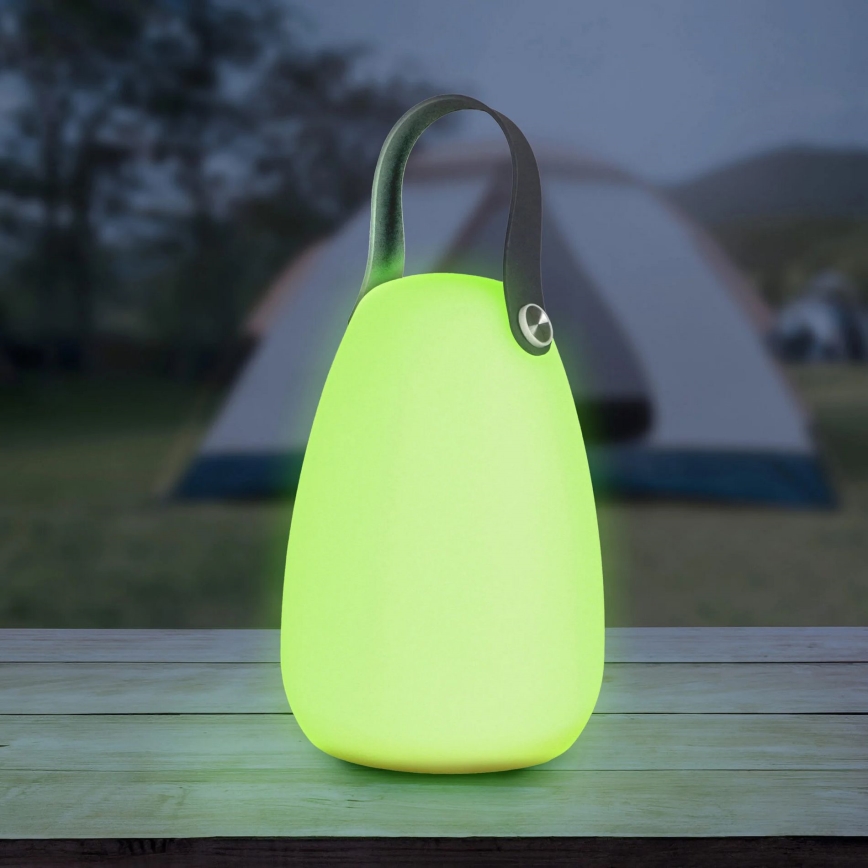 LED RGBW Solarna lampa CANARIA LED/2W/1,2V 400 mAh IP44 bela