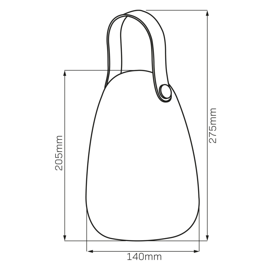 LED RGBW Solarna lampa CANARIA LED/2W/1,2V 400 mAh IP44 bela
