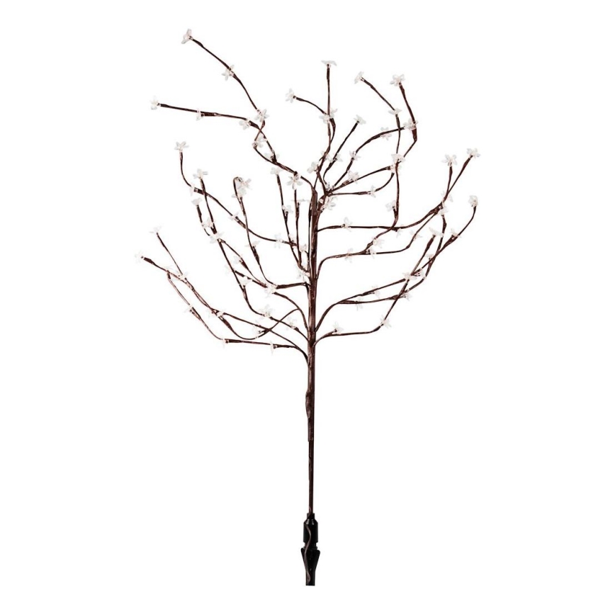 LED RGBW Solarna lampa TREE LED/0,1W/1,2V 600 mAh IP44 braon