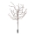 LED RGBW Solarna lampa TREE LED/0,1W/1,2V 600 mAh IP44 braon