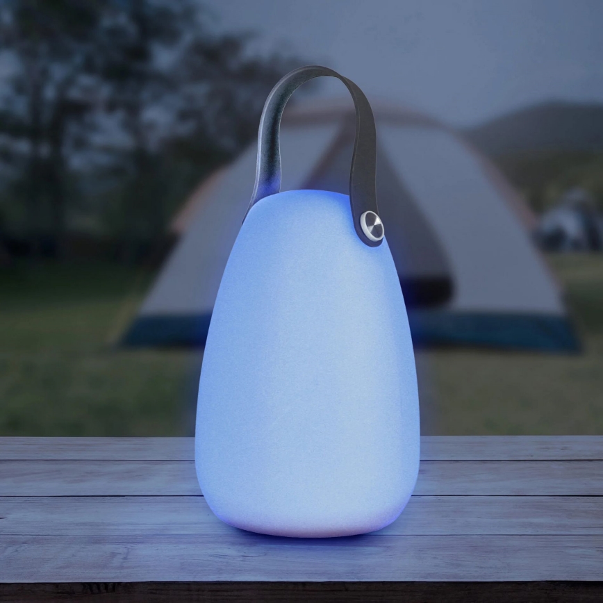 LED RGBW solarno svetlo CANARIA LED/2W/1,2V 400 mAh IP44 belo