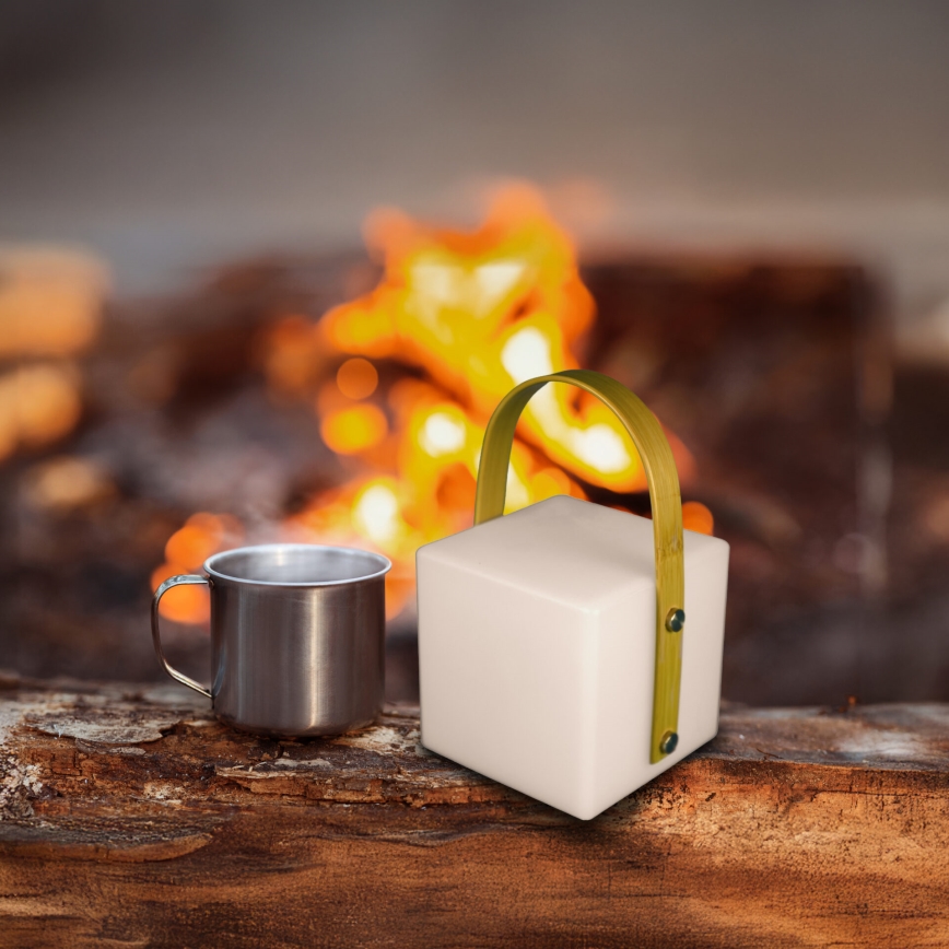 LED RGBW Spoljašnja lampa MAJORKA LED/0,5W/5V USB 1200 mAh IP44 bela