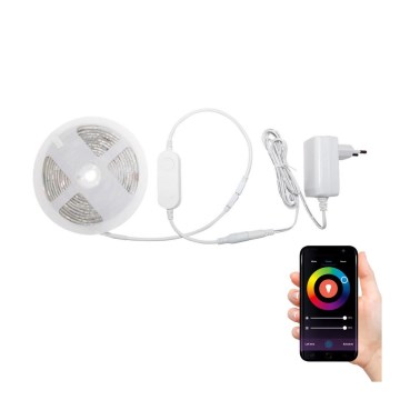 LED RGBW traka za kupatilo, prigušiva, LED/7,5W/12V, IP65, 3m, Wi-Fi Tuya