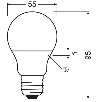 LED Sijalica A40 E14/4,9W/230V 2700K - Osram