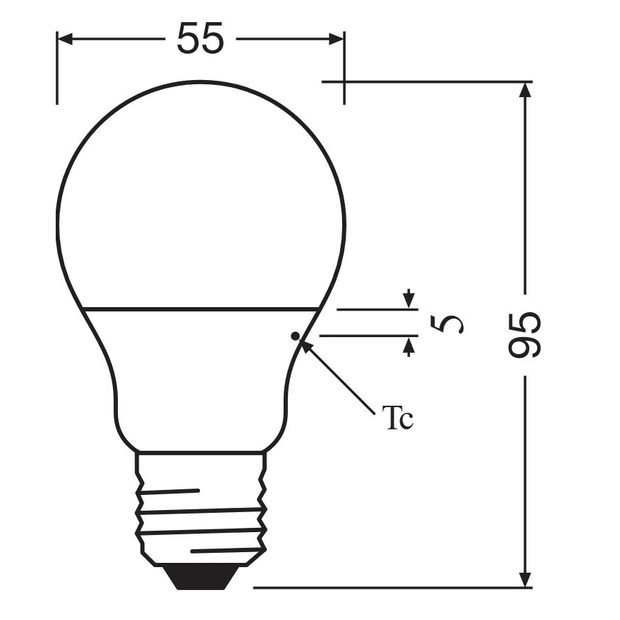 LED Sijalica A40 E14/4,9W/230V 2700K - Osram