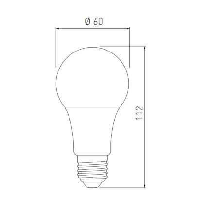 LED Sijalica A60 E27/10W/230V 3000/4000/6400K