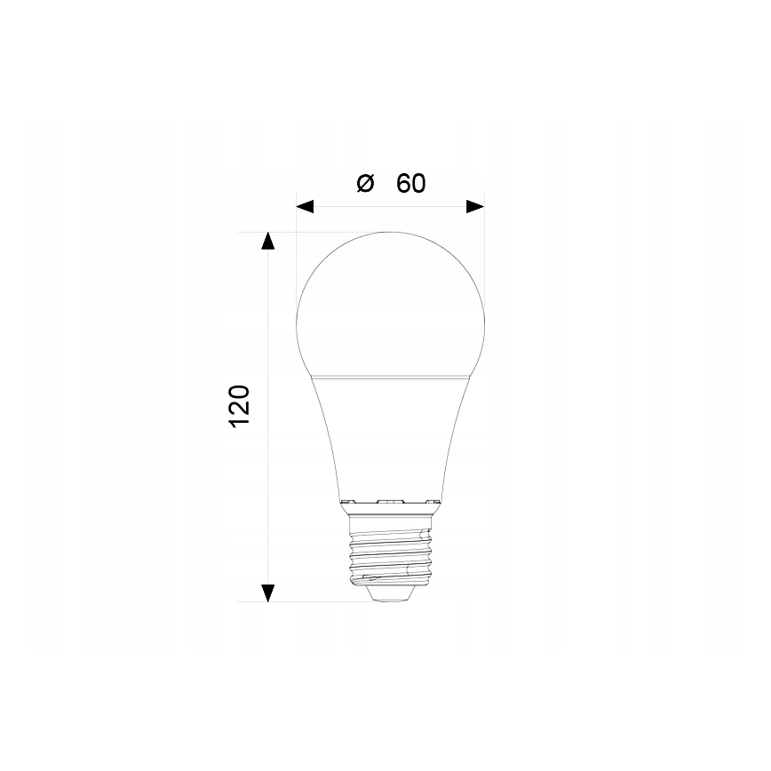 LED Sijalica A60 E27/12W/230V 3000K