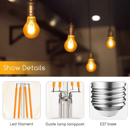 LED Sijalica A60 E27/4W/230V 2200K - Aigostar