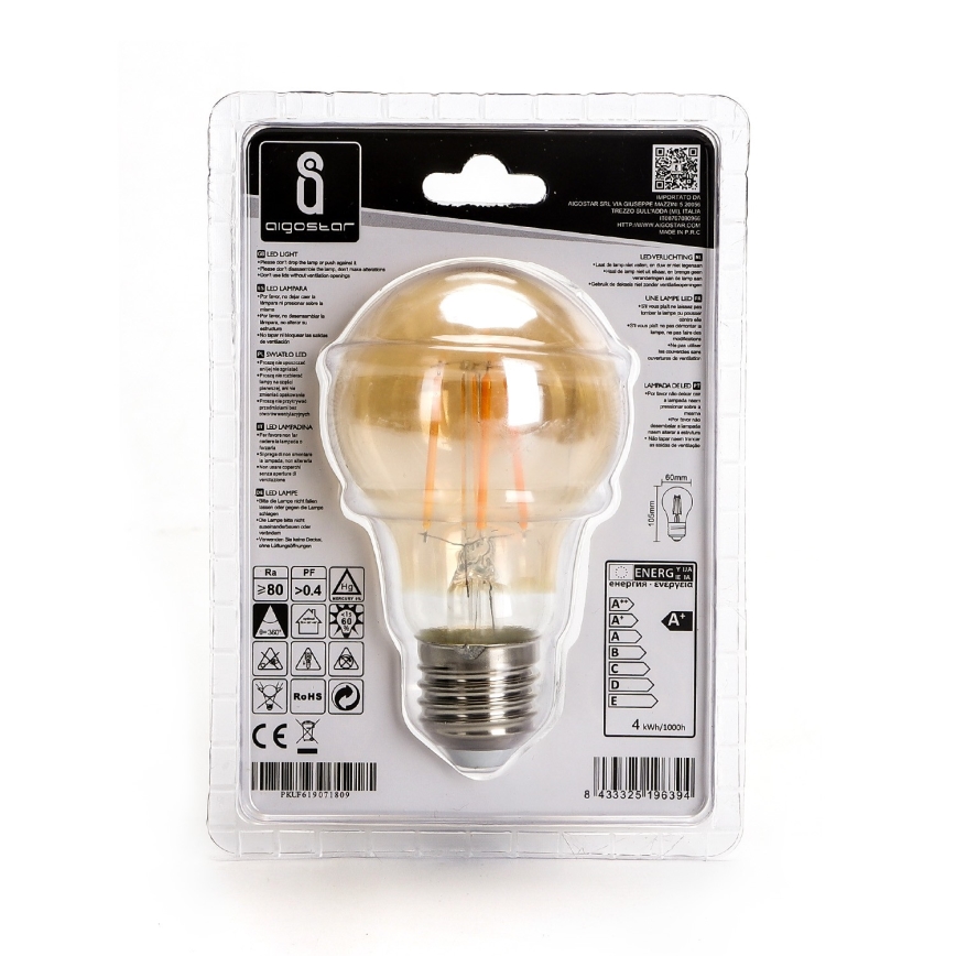 LED Sijalica A60 E27/4W/230V 2200K - Aigostar