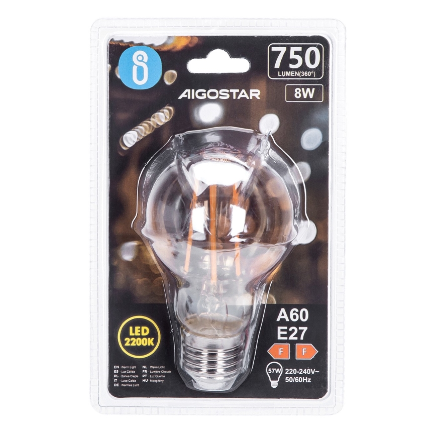 LED Sijalica A60 E27/8W/230V 2200K - Aigostar