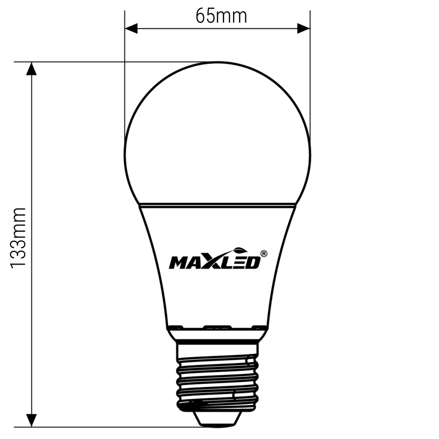 LED Sijalica A65 E27/15W/230V 4000K