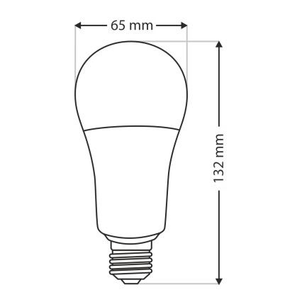 LED Sijalica A65 E27/18W/230V 4200K