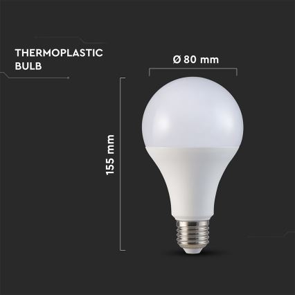 LED sijalica A80 E27/20W/230V 3000K