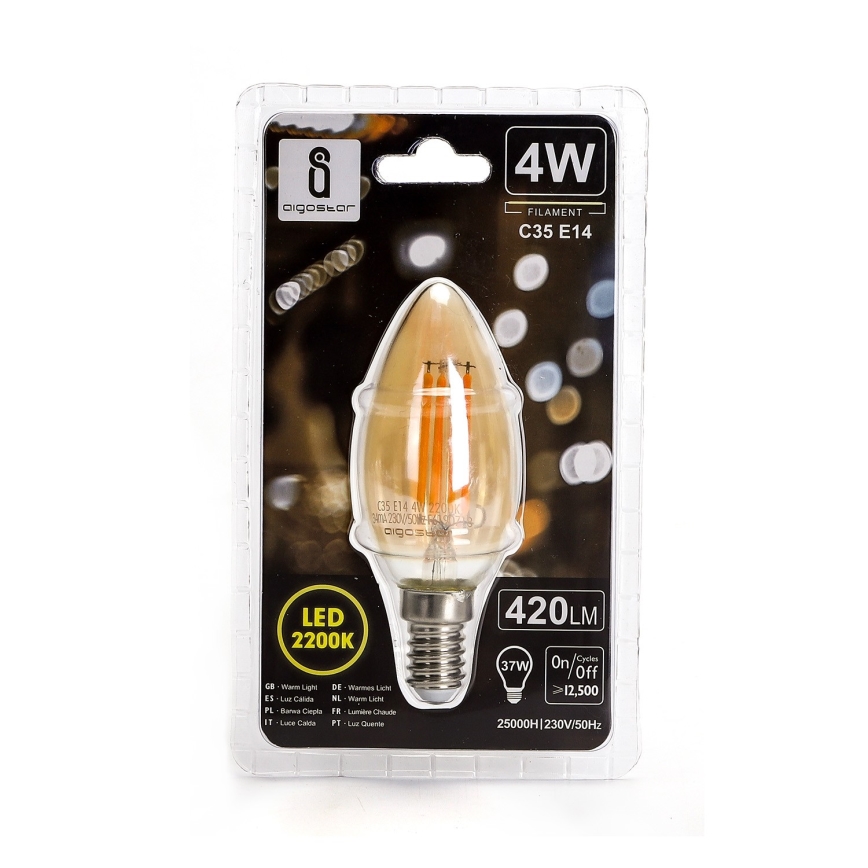LED Sijalica C35 E14/4W/230V 2200K - Aigostar