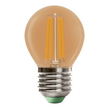 LED Sijalica CLASIC AMBER G45 E27/4W/230V 2200K -  Brilagi