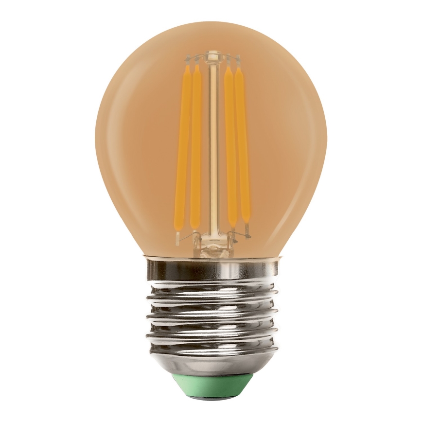 LED Sijalica CLASIC AMBER G45 E27/4W/230V 2200K -  Brilagi