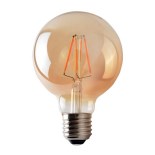 LED Sijalica CLASIC AMBER G95 E27/8W/230V 2200K - Brilagi