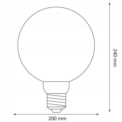 LED Sijalica DECO VINTAGE G200 E27/4W/230V 1800K