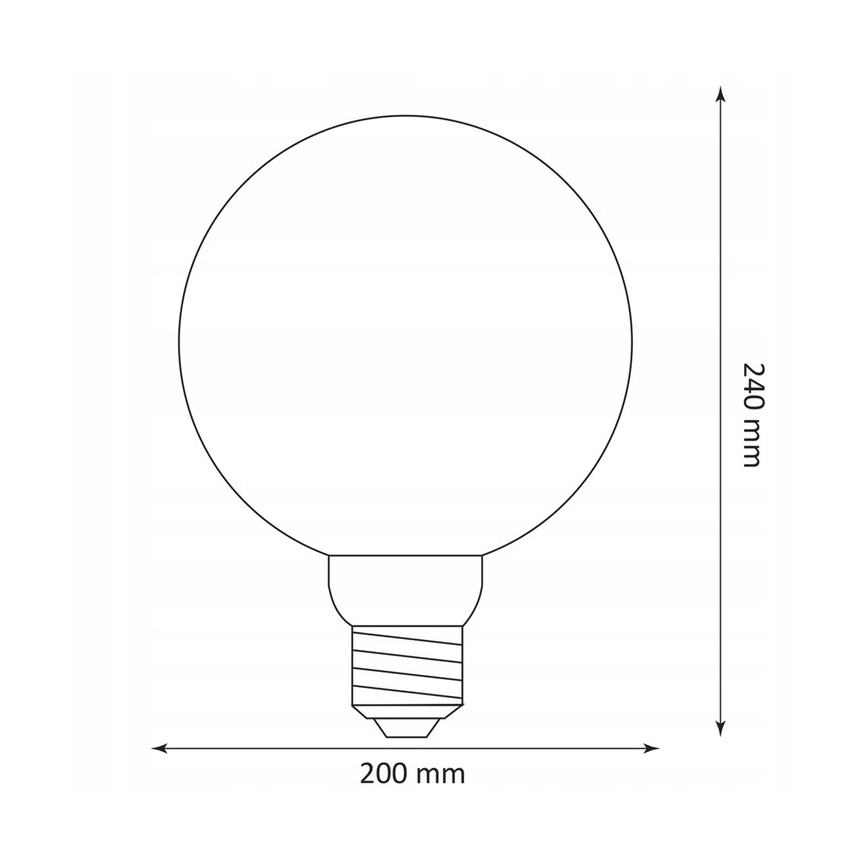 LED Sijalica DECO VINTAGE G200 E27/4W/230V 1800K